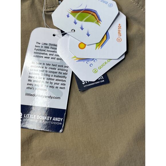 Little Donkey Andy Men's Quick Dry Cargo Pants Tan XL - Picture 7 of 10